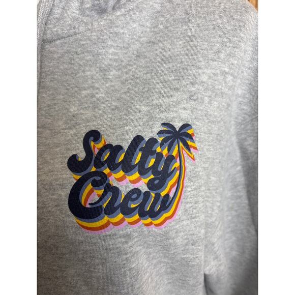 Salty Crew Full Zip Hoodie Grey Women's Size M - Picture 4 of 10
